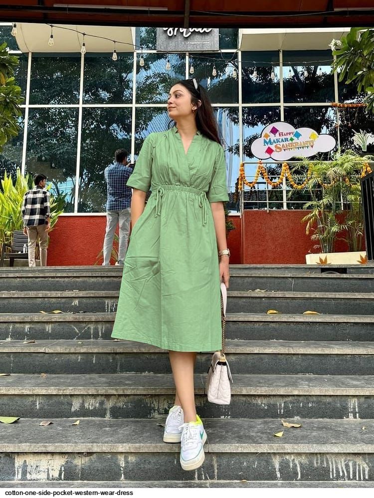 Cotton one side pocket WESTERN WEAR DRESS