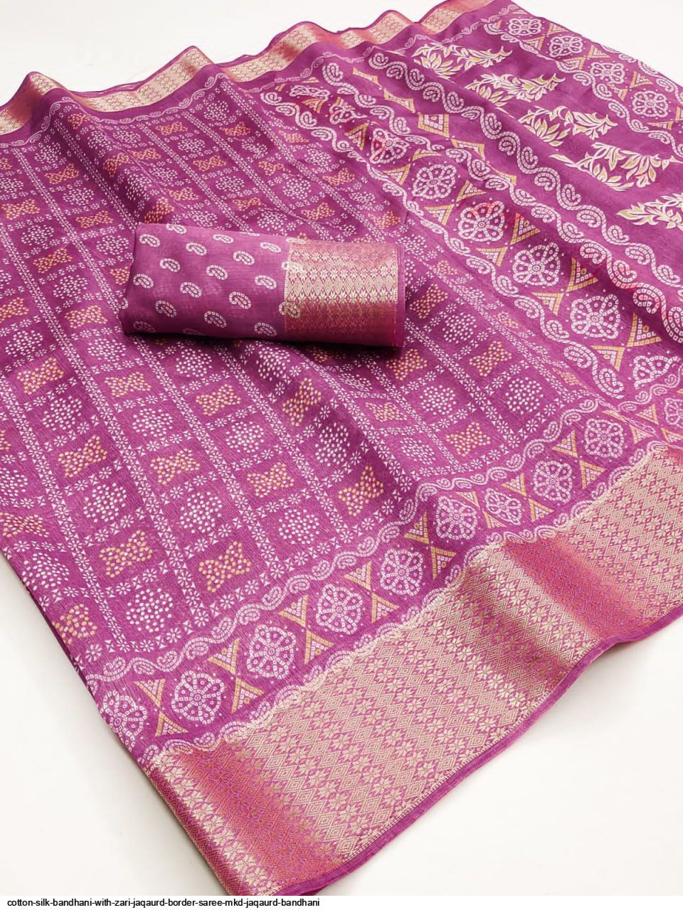 cotton-silk-bandhani-with-zari-jaqaurd-border-saree-mkd-jaqaurd-bandhani