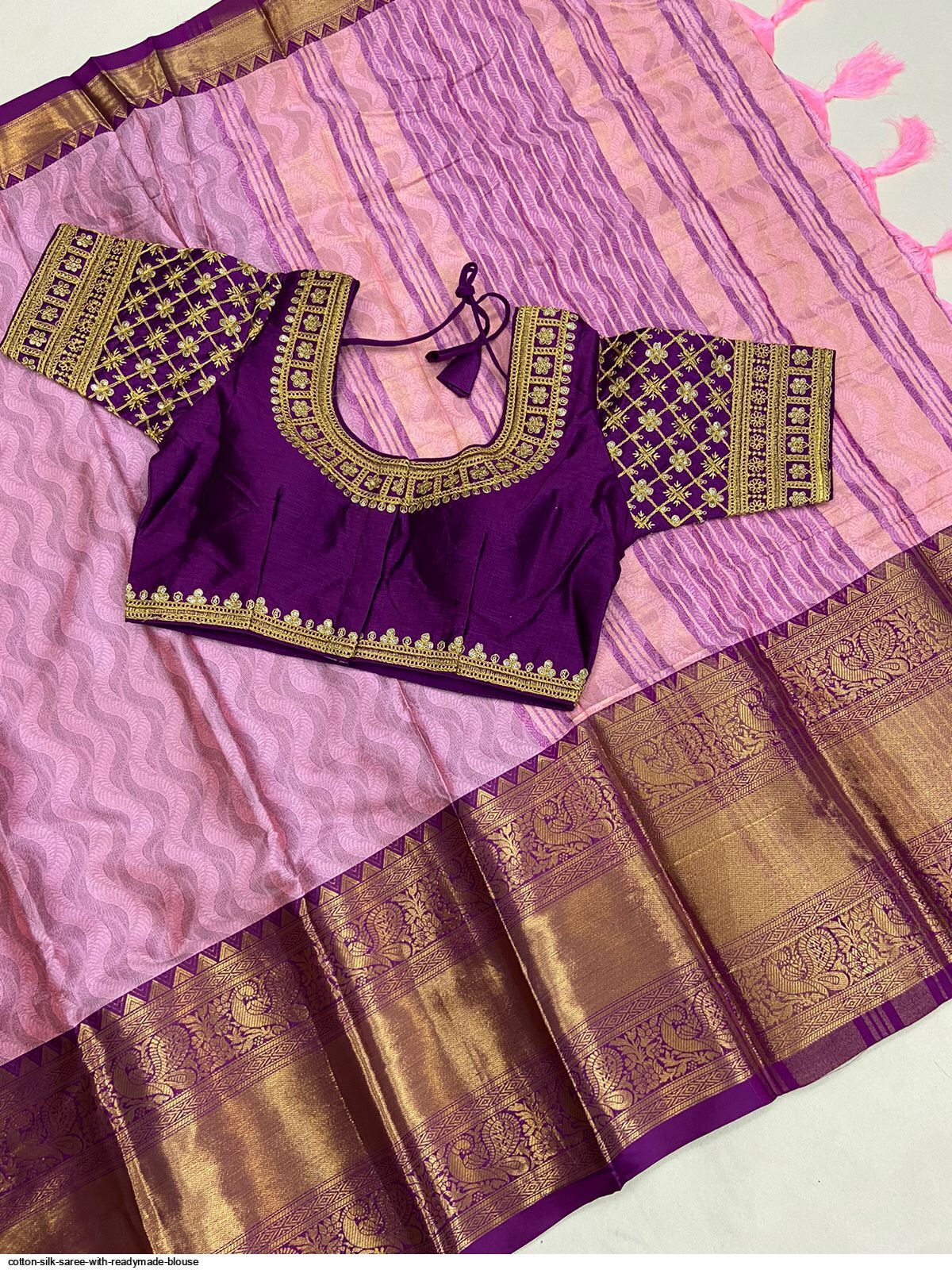 Silk Cotton Readymade Blouse