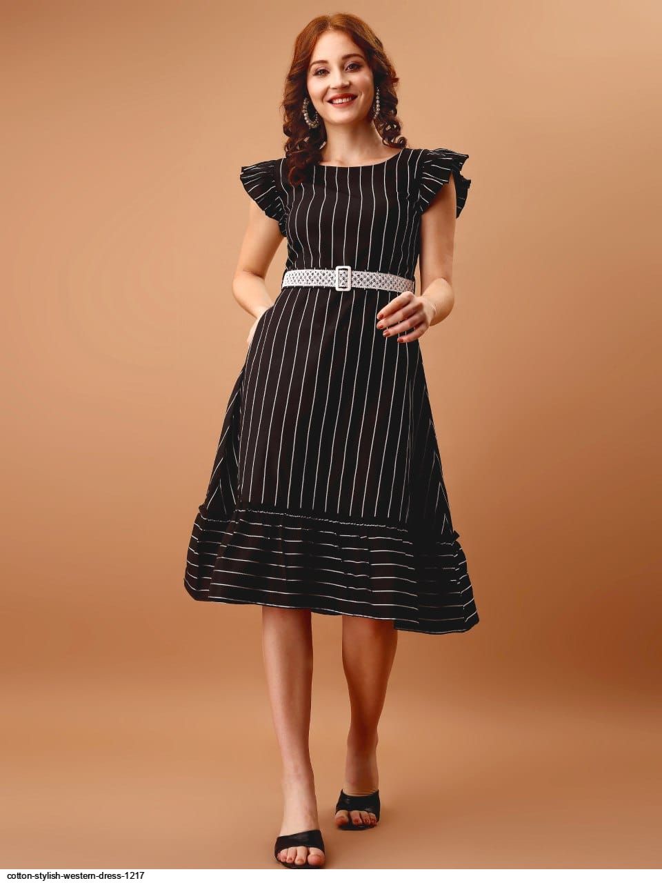 COTTON STYLISH WESTERN DRESS 1217
