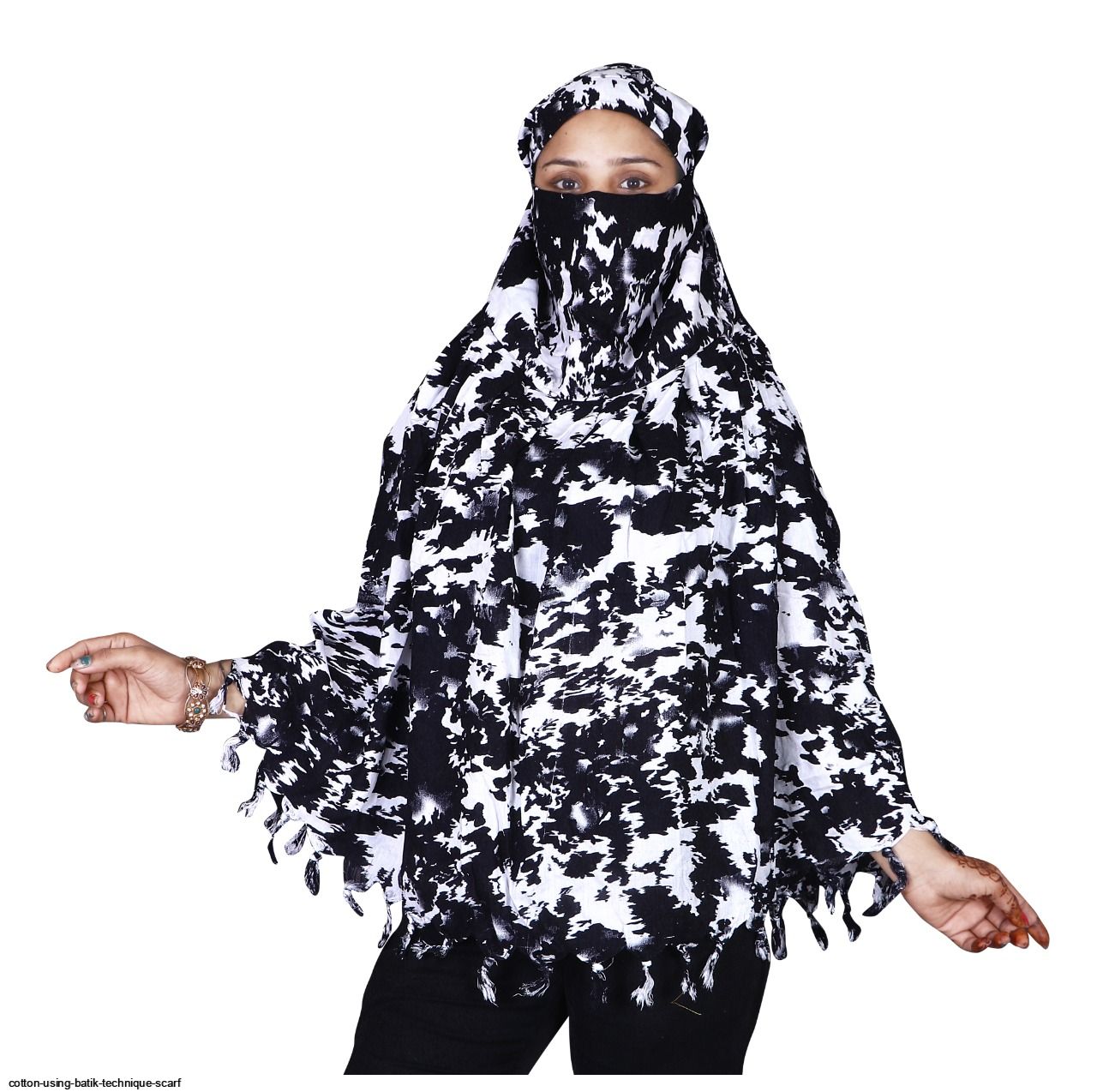 COTTON USING BATIK TECHNIQUE SCARF