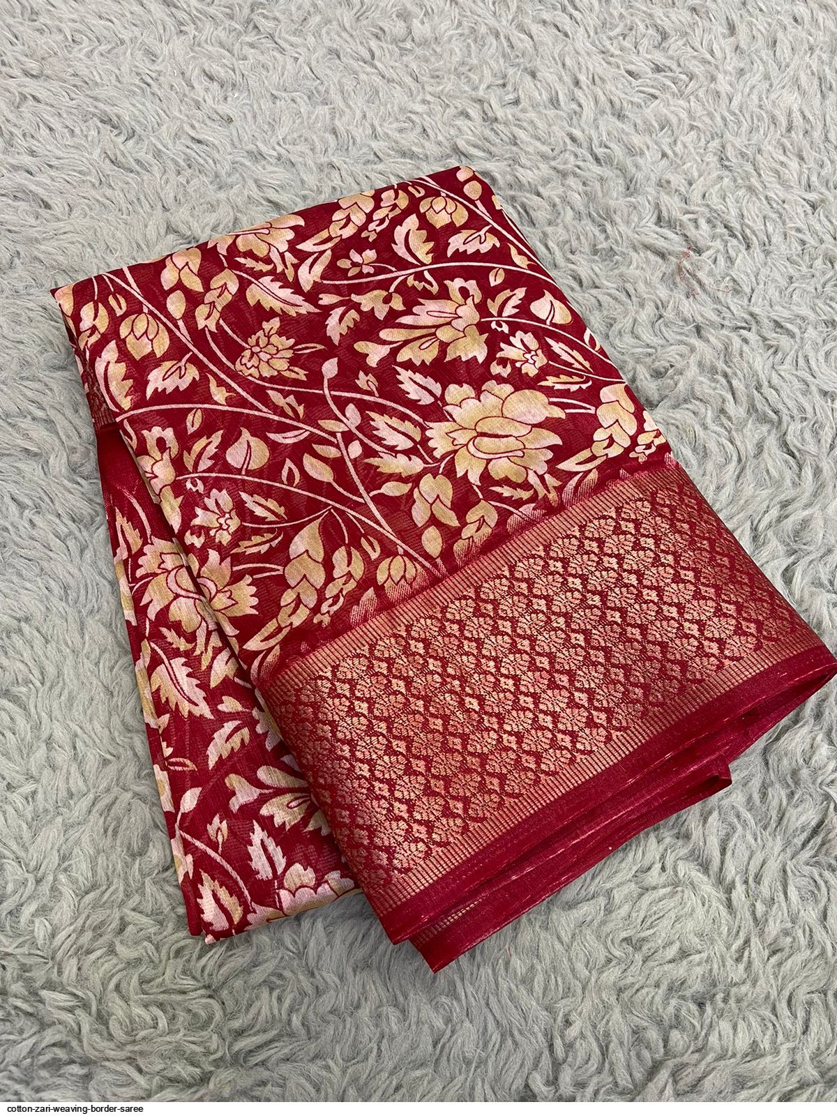 COTTON Zari Weaving BORDER SAREE