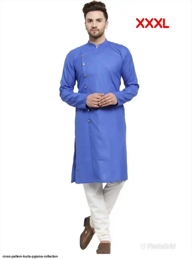 CROSS PATTERN KURTA PYJAMA COLLECTION 2