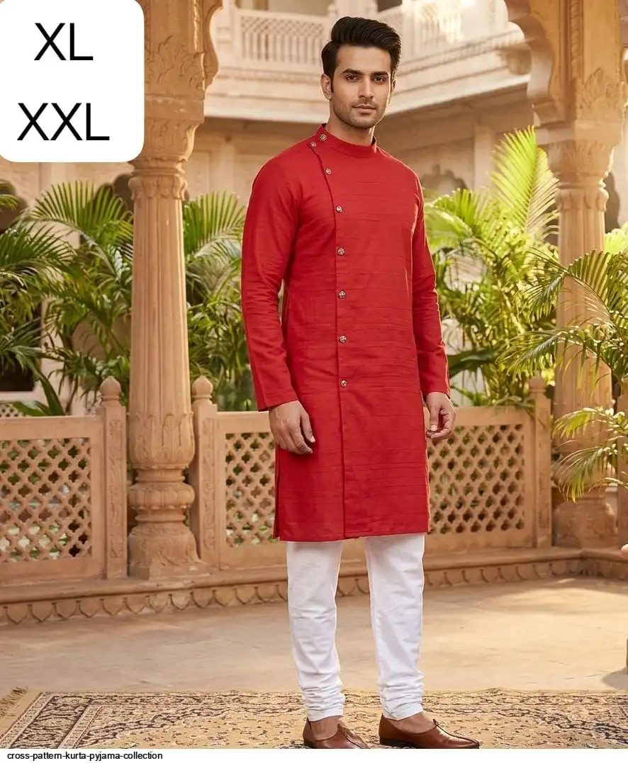 CROSS PATTERN KURTA PYJAMA COLLECTION 6