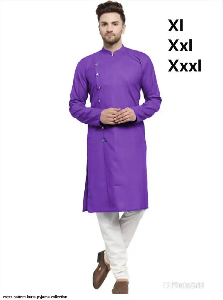 CROSS PATTERN KURTA PYJAMA COLLECTION 9