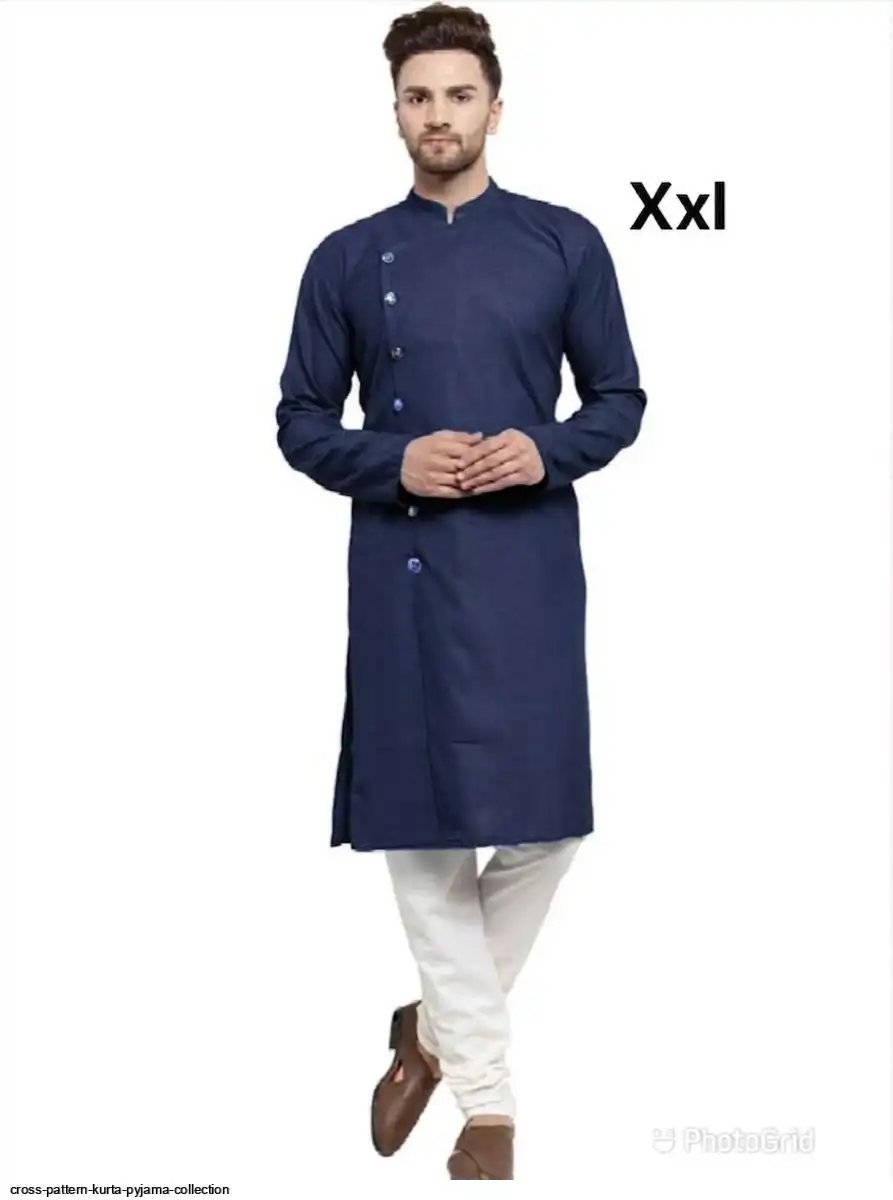 CROSS PATTERN KURTA PYJAMA COLLECTION 11