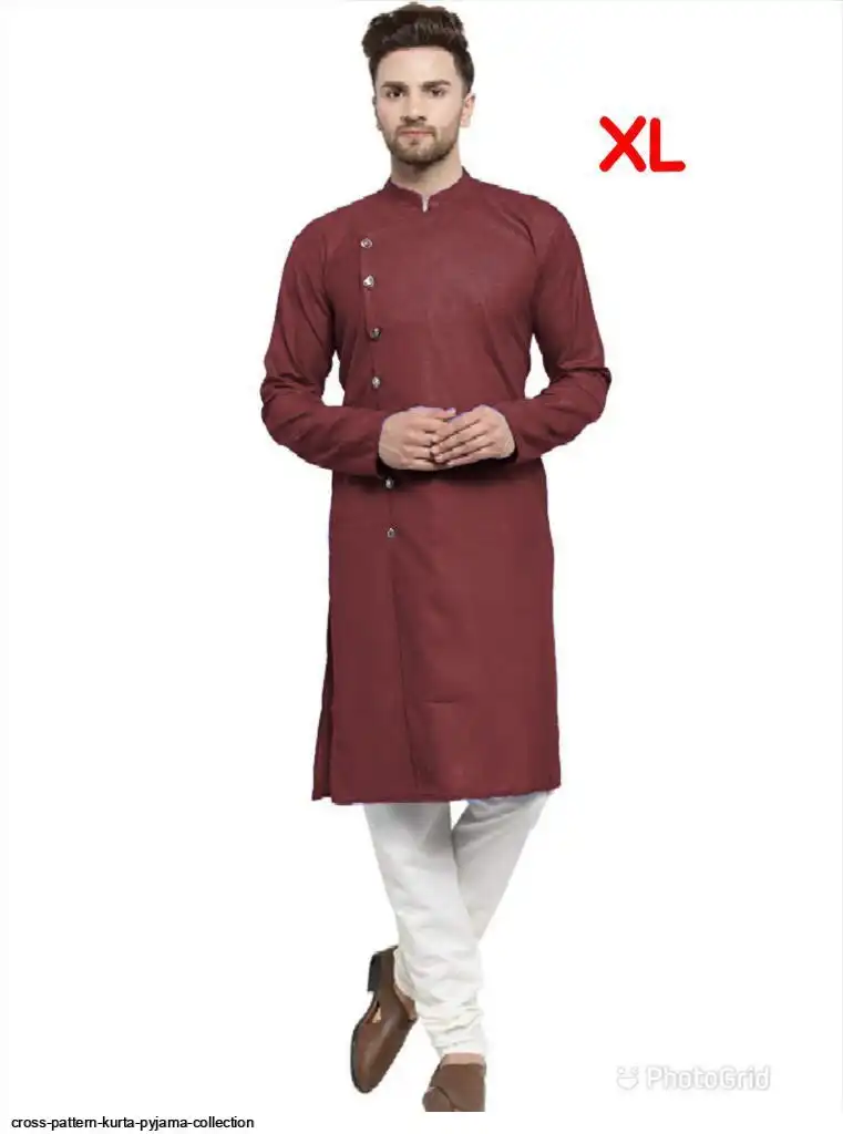 CROSS PATTERN KURTA PYJAMA COLLECTION 16