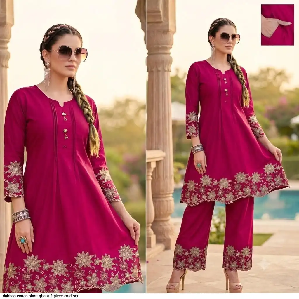 DABBOO COTTON SHORT GHERA 2 PIECE CORD SET B