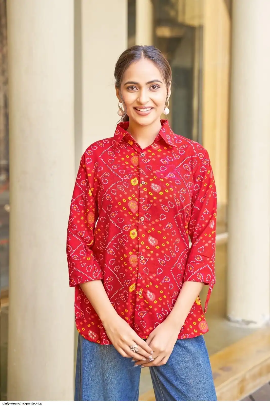 DAILY WEAR CHIC PRINTED TOP A