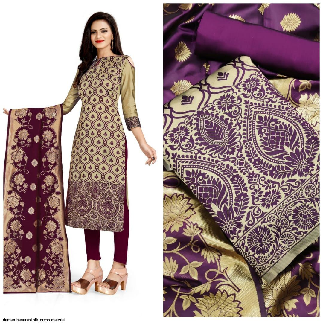 banarasi silk dress material price Buy Banarasi Suits Online