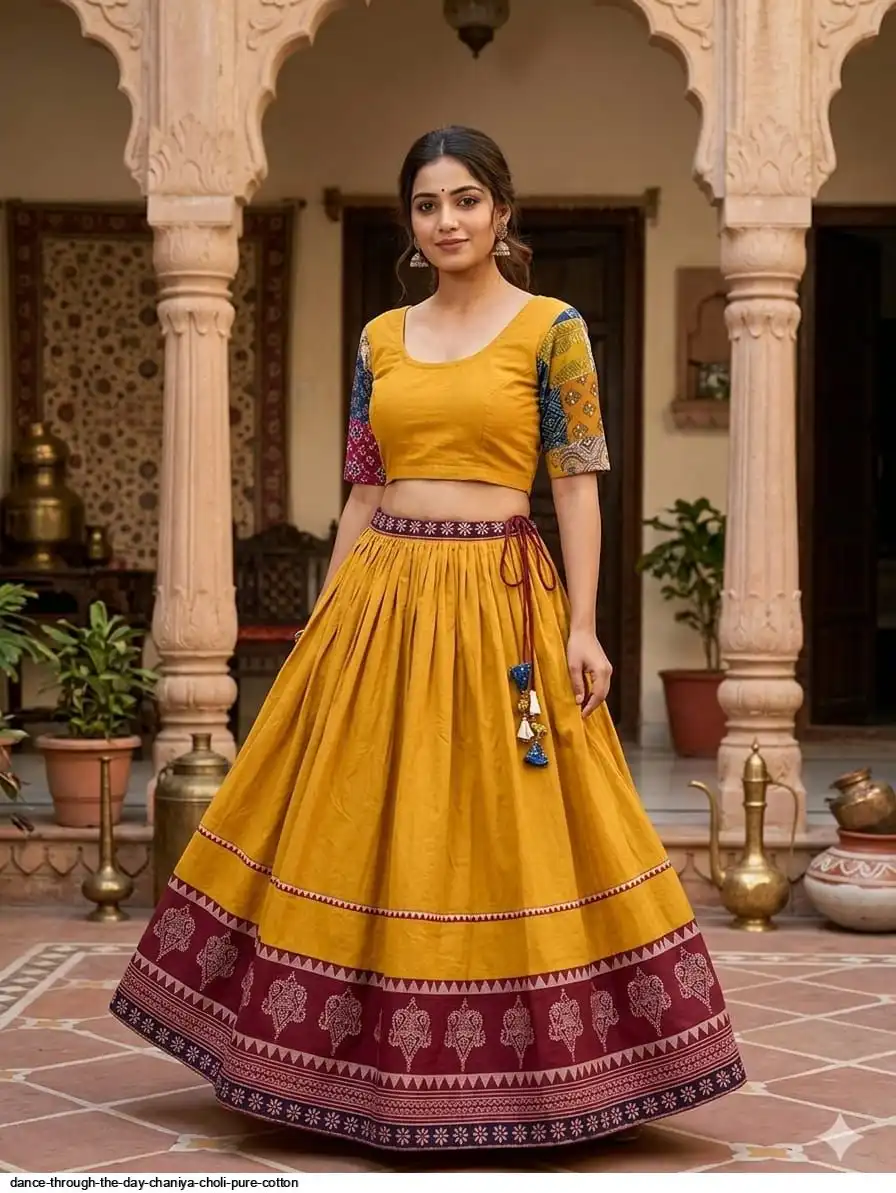 DANCE THROUGH THE DAY CHANIYA CHOLI PURE COTTON 3