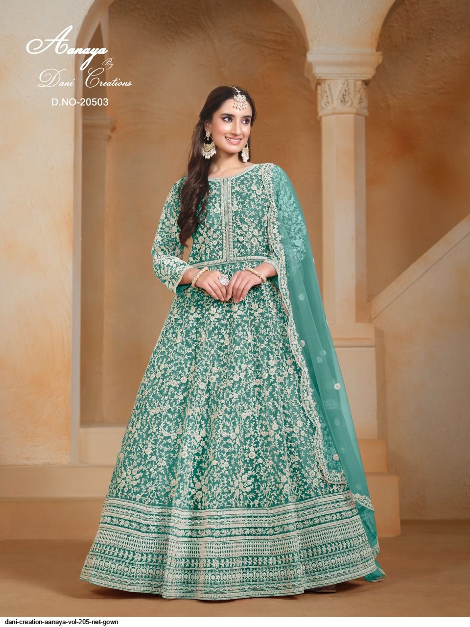 DANI CREATION AANAYA VOL 205 NET GOWN 20503