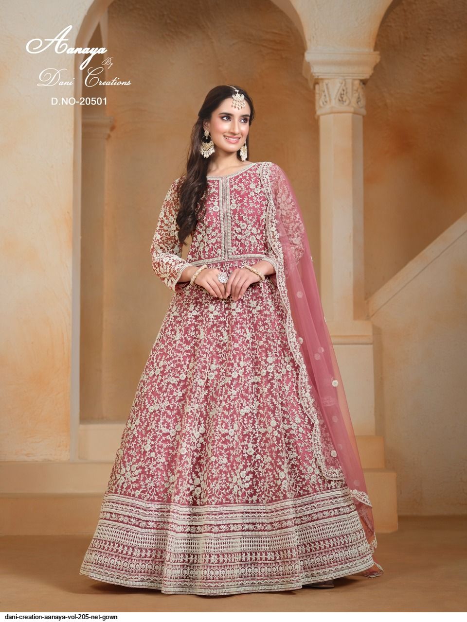 DANI CREATION AANAYA VOL 205 NET GOWN 20501