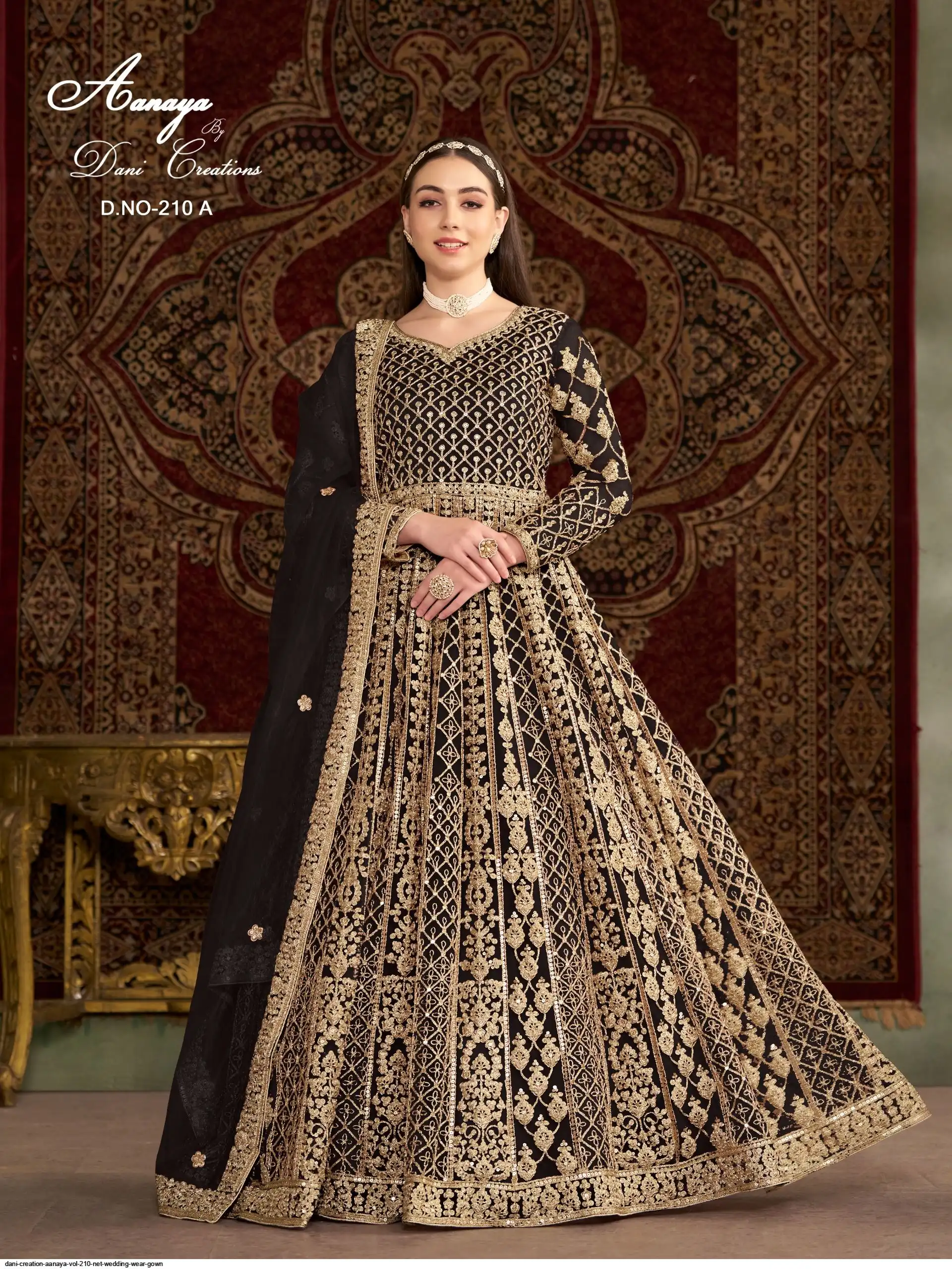 DANI CREATION AANAYA VOL 210 NET WEDDING WEAR GOWN A