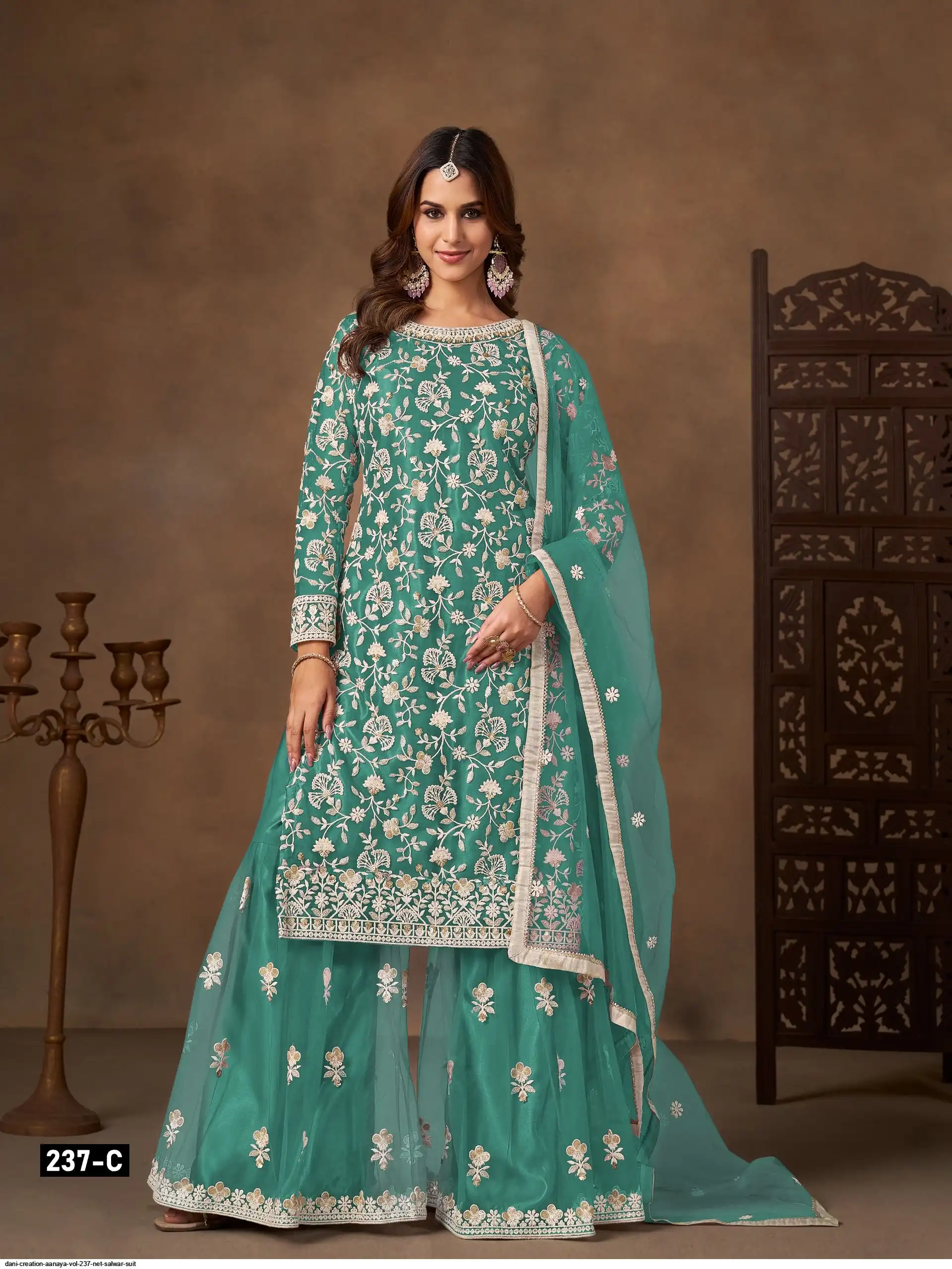 DANI CREATION AANAYA VOL 237 NET SALWAR SUIT C