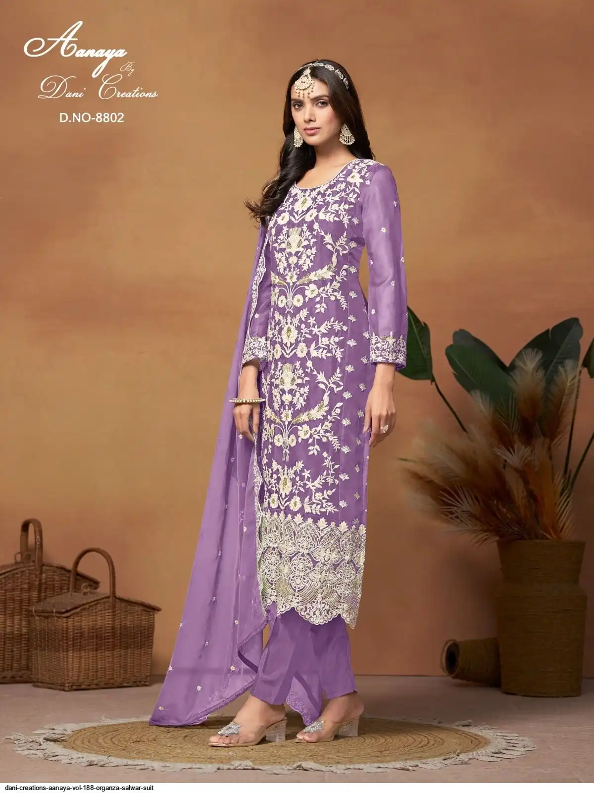 DANI CREATIONS AANAYA VOL 188 ORGANZA SALWAR SUIT C