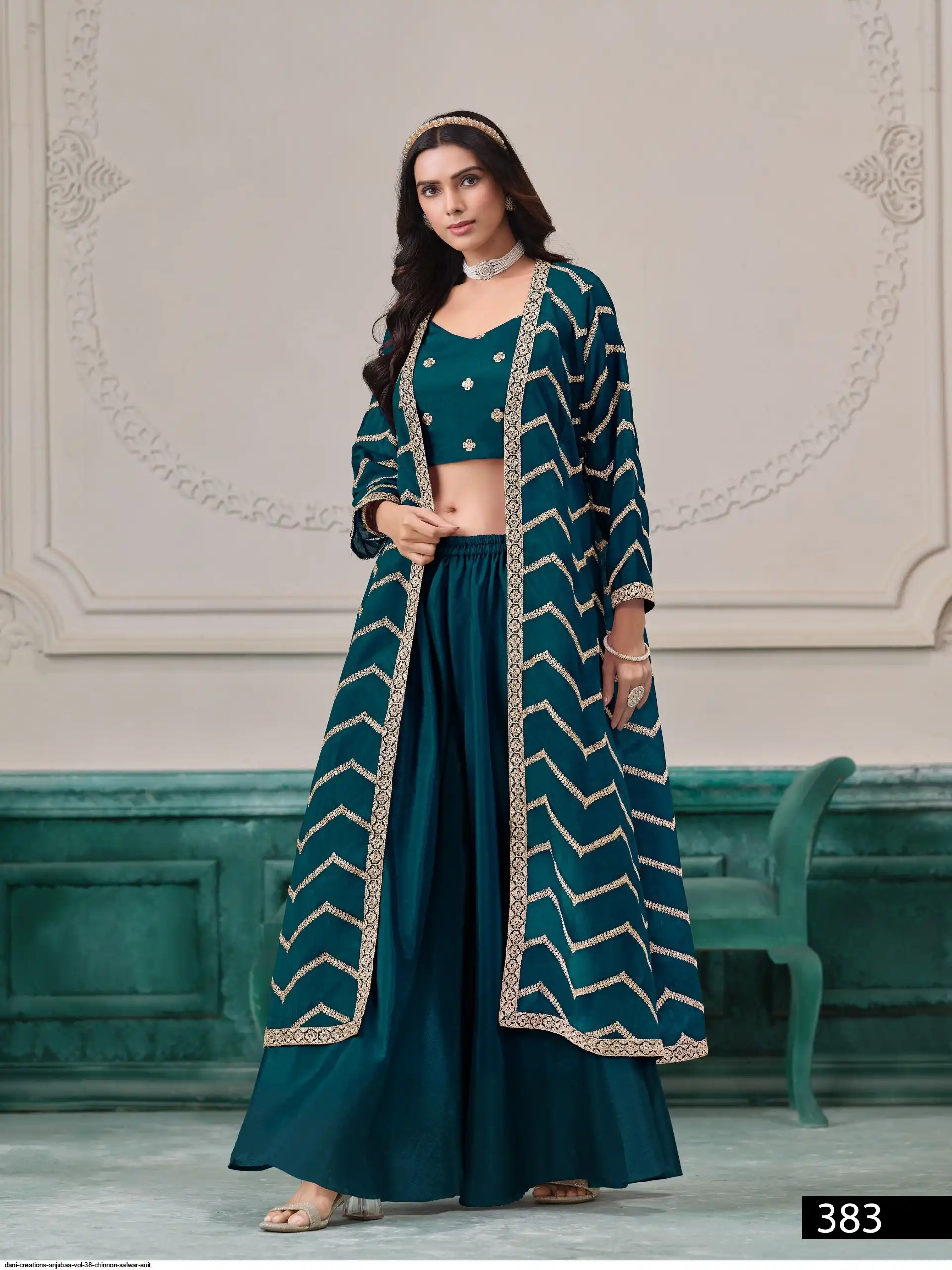 DANI CREATIONS ANJUBAA VOL 38 CHINNON WESTERN WEAR 383