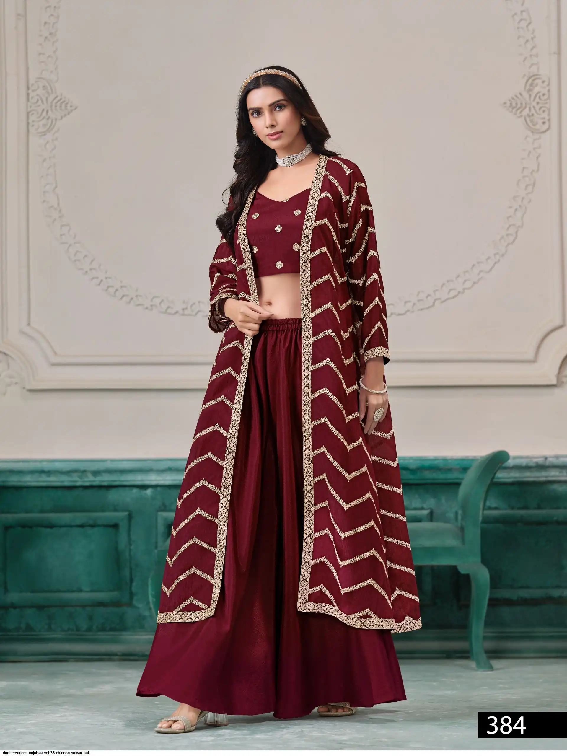 DANI CREATIONS ANJUBAA VOL 38 CHINNON WESTERN WEAR 384