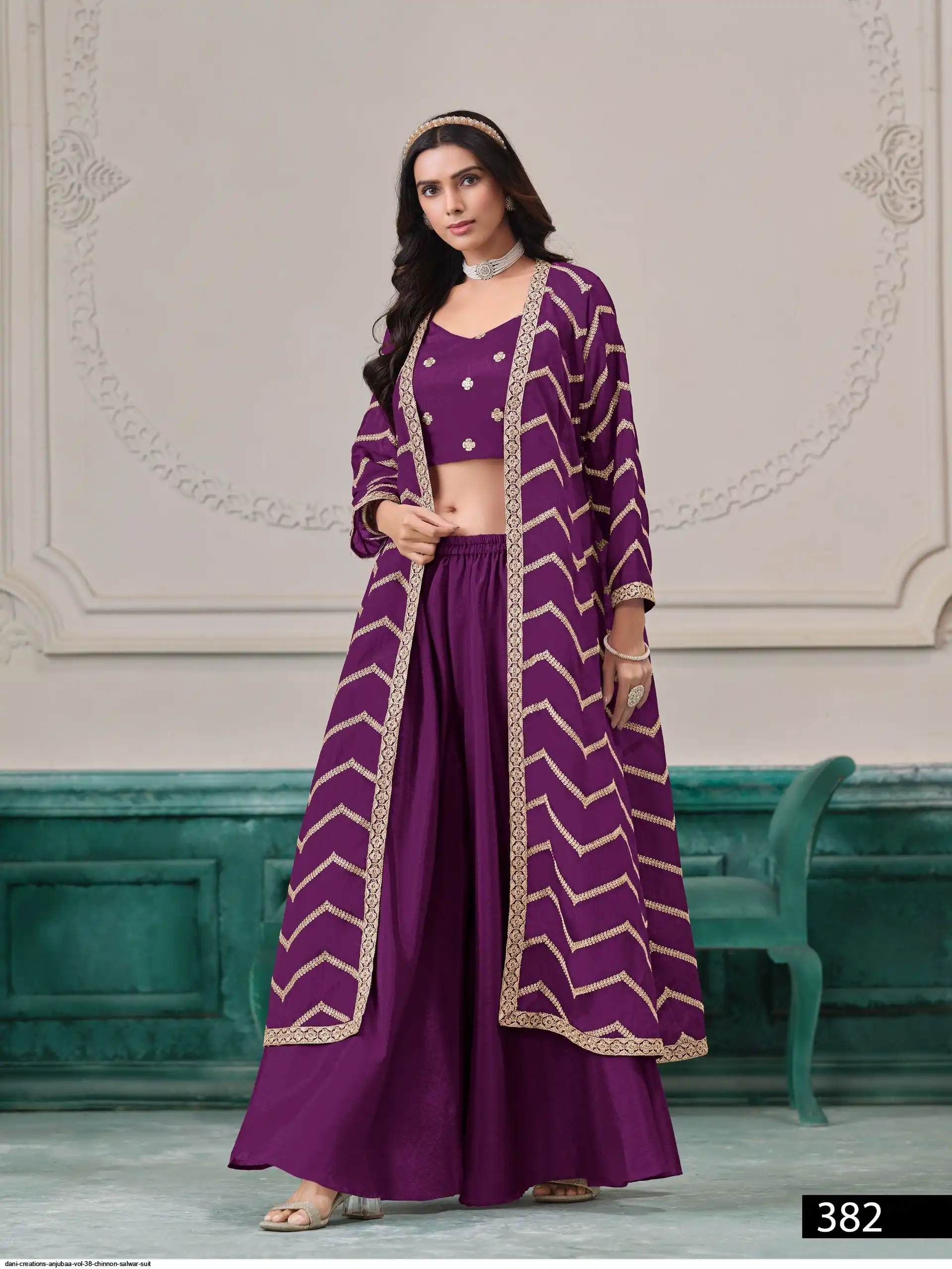 DANI CREATIONS ANJUBAA VOL 38 CHINNON WESTERN WEAR 382