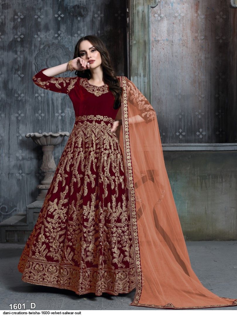 DANI CREATIONS TWISHA 1600 VELVET SALWAR SUIT