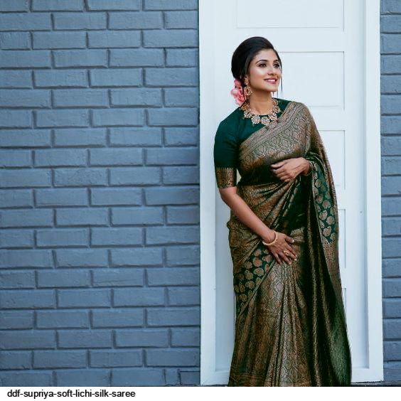 DDF SUPRIYA SOFT LICHI SILK SAREE