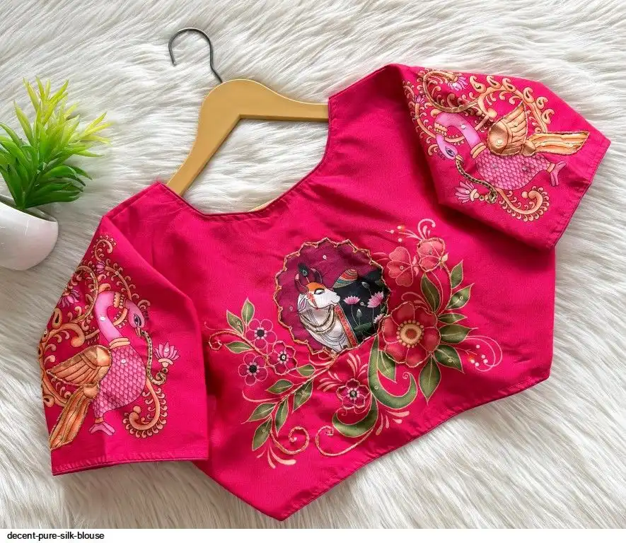 DECENT PURE SILK BLOUSE A