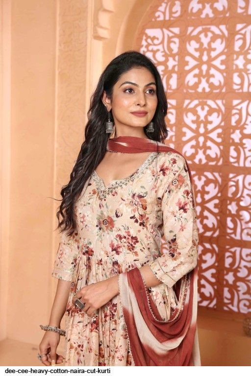 dee cee heavy cotton naira cut kurti