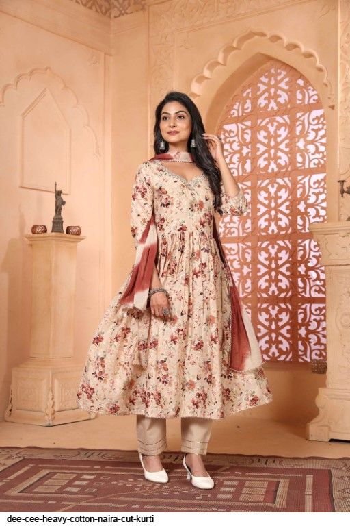 dee cee heavy cotton naira cut kurti