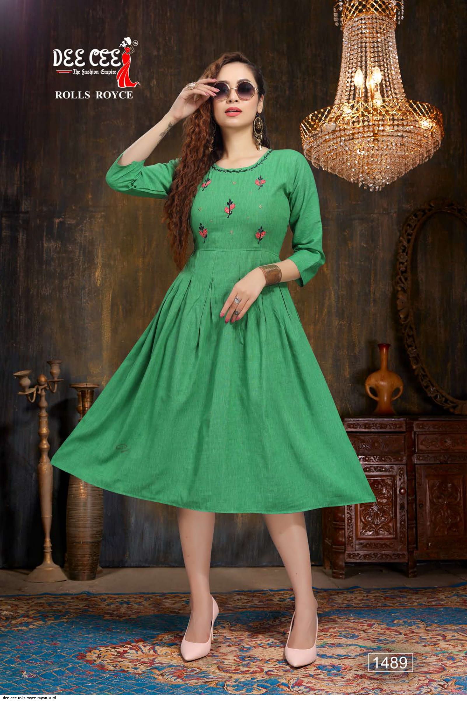 DEE CEE ROLLS ROYCE RAYON KURTI