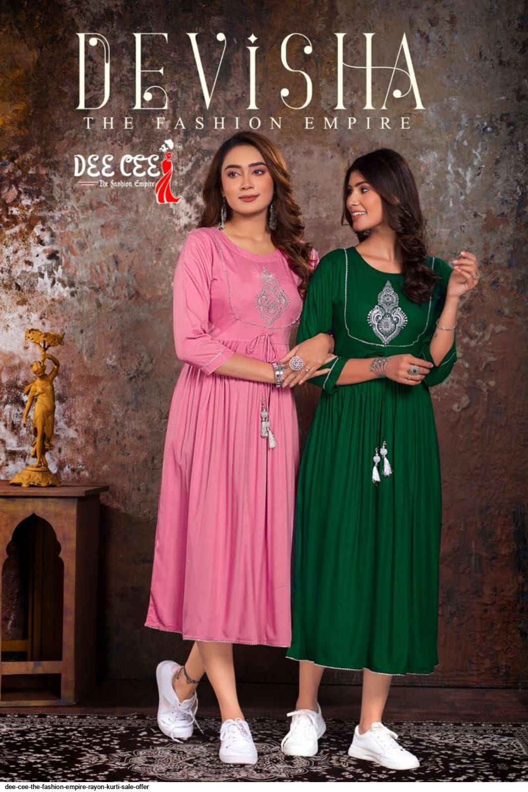 DEE CEE THE FASHION EMPIRE RAYON KURTI SALE OFFER