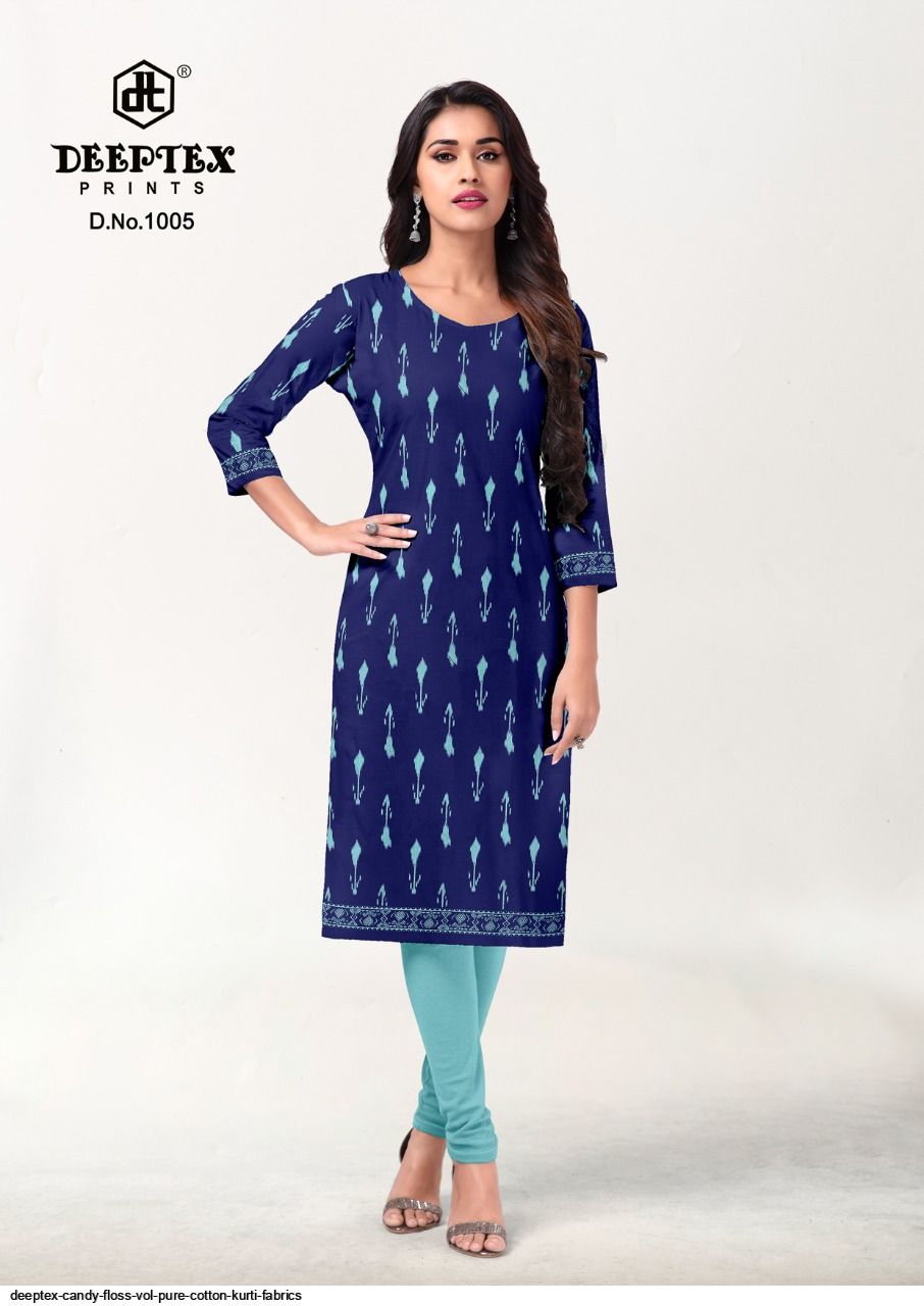 Deeptex Candy Floss Vol PURE COTTON Kurti Fabrics