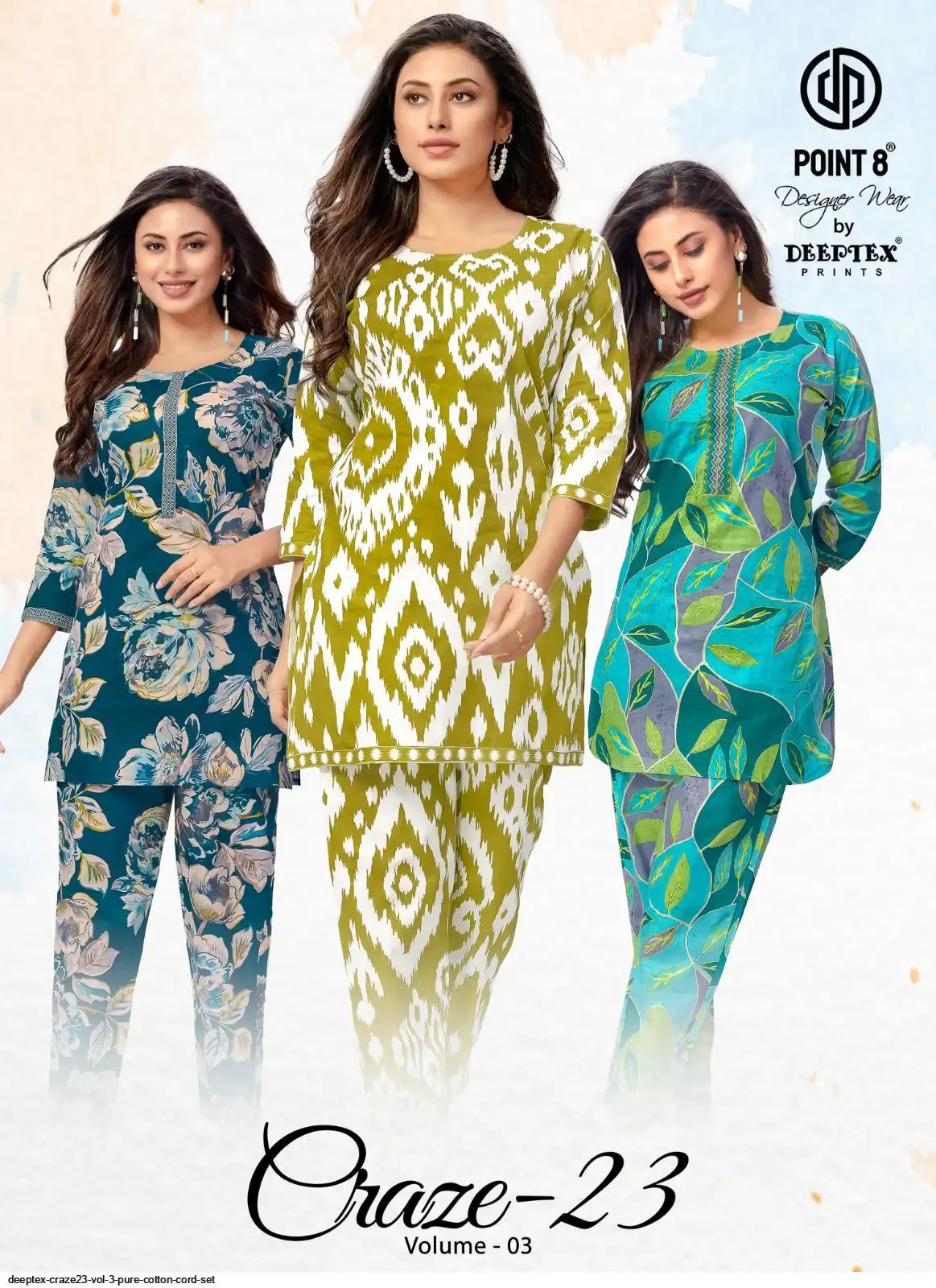 Deeptex Craze23 Vol-3 Pure Cotton Cord Set