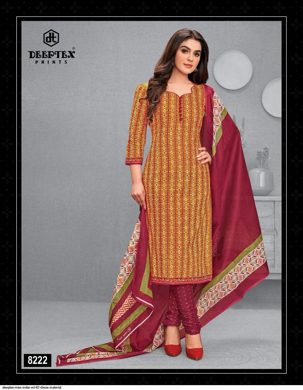 Deeptex Traditional Vol 15 Cotton Designer Dress Material Wholesale catalog