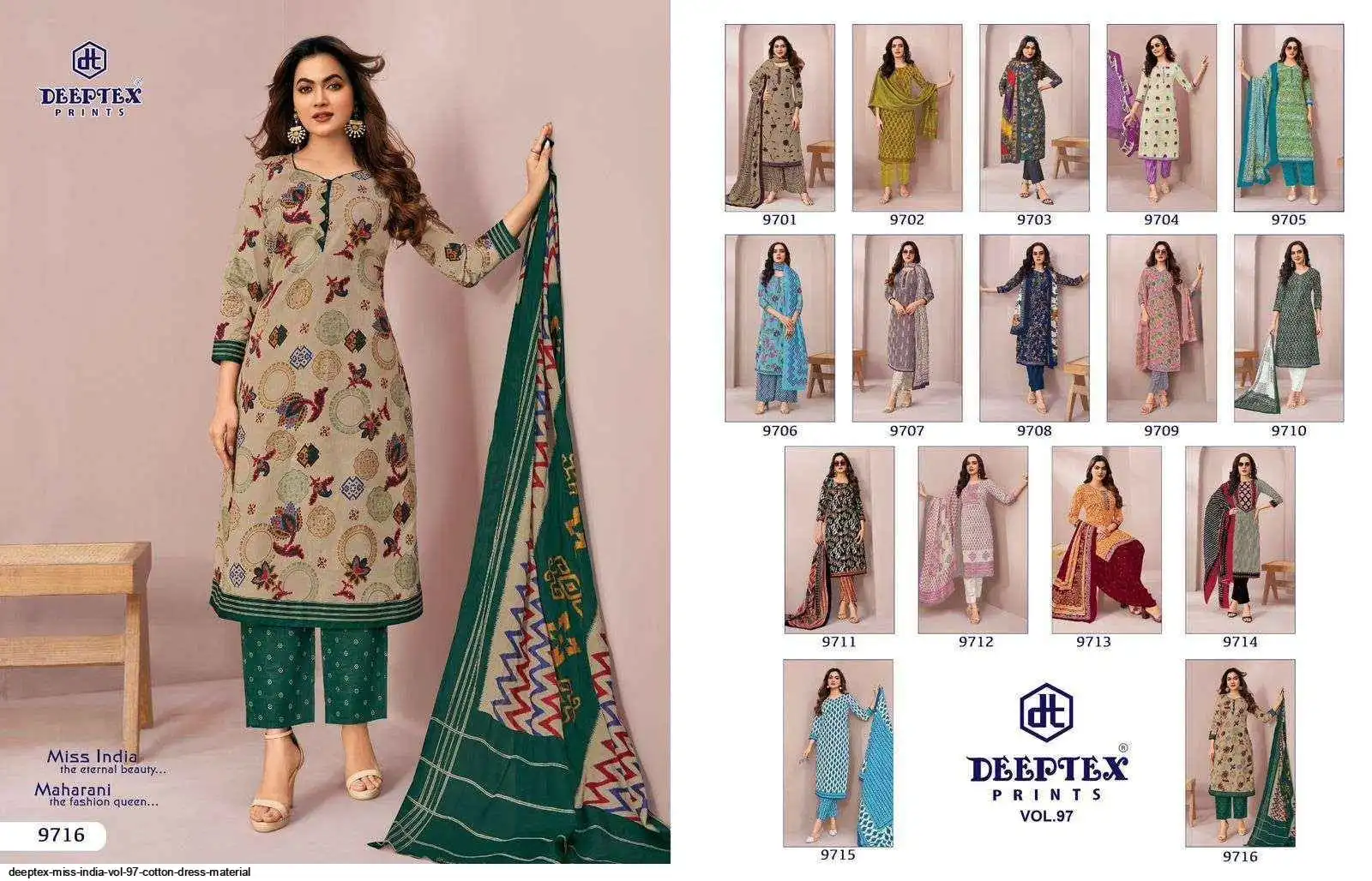 best cotton dress material brands in india Sharadddha designer bin saeed vol 15 pure cotton Indian mode catalog best dress material brand in