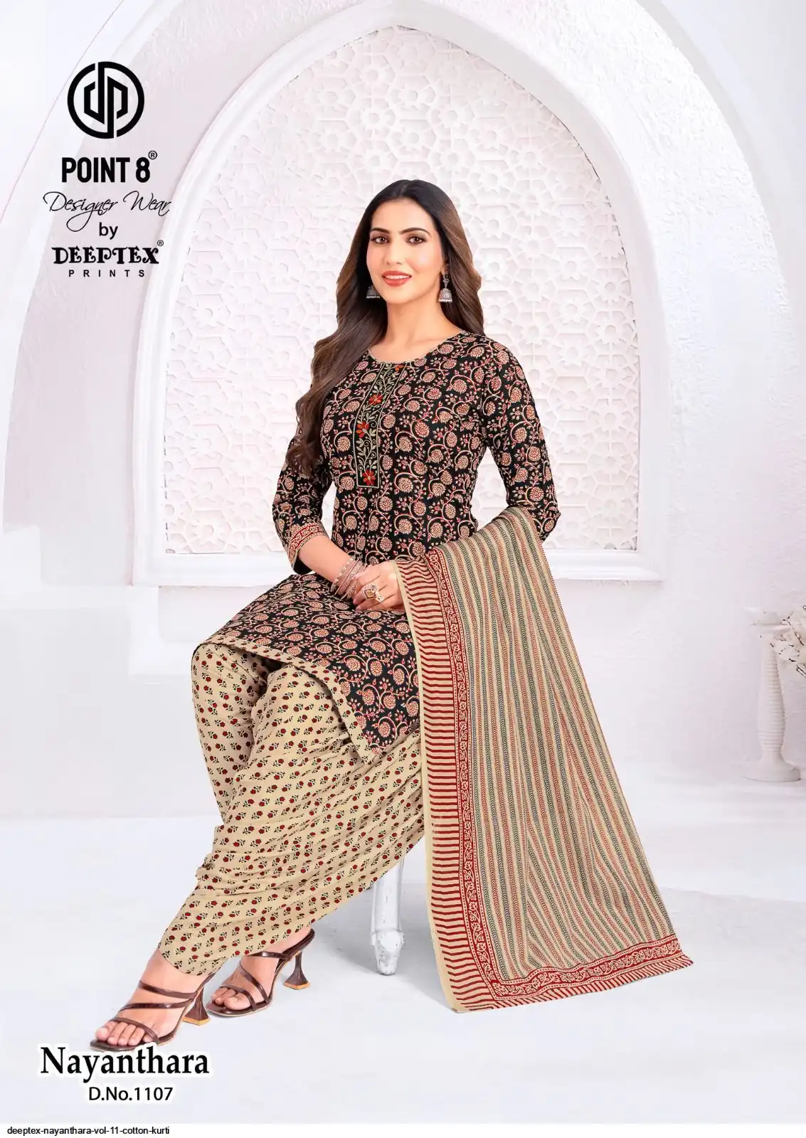 Deeptex Nayanthara Vol-11 Readymade Patiyala Dress Pure Cotton Printed