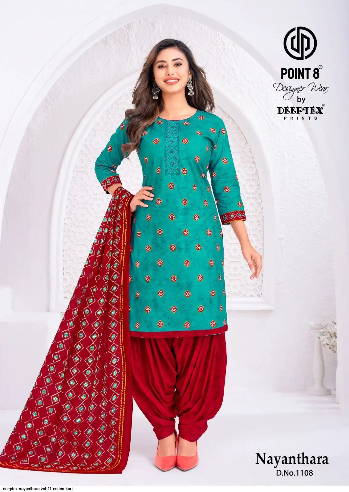 Deeptex Nayanthara Vol-11 Readymade Patiyala Dress Pure Cotton Printed