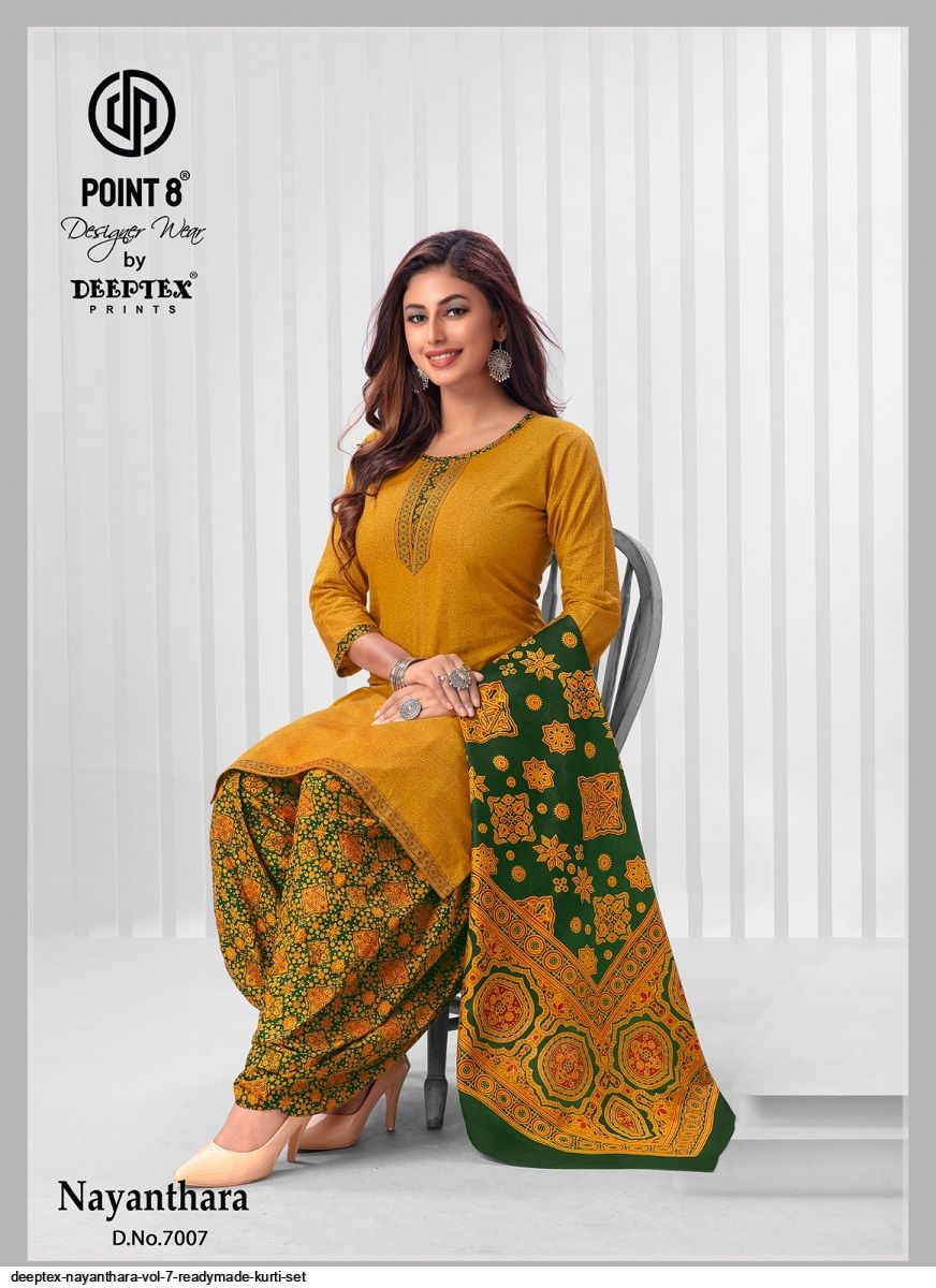 deeptex nayanthara vol 7 readymade kurti set 7139