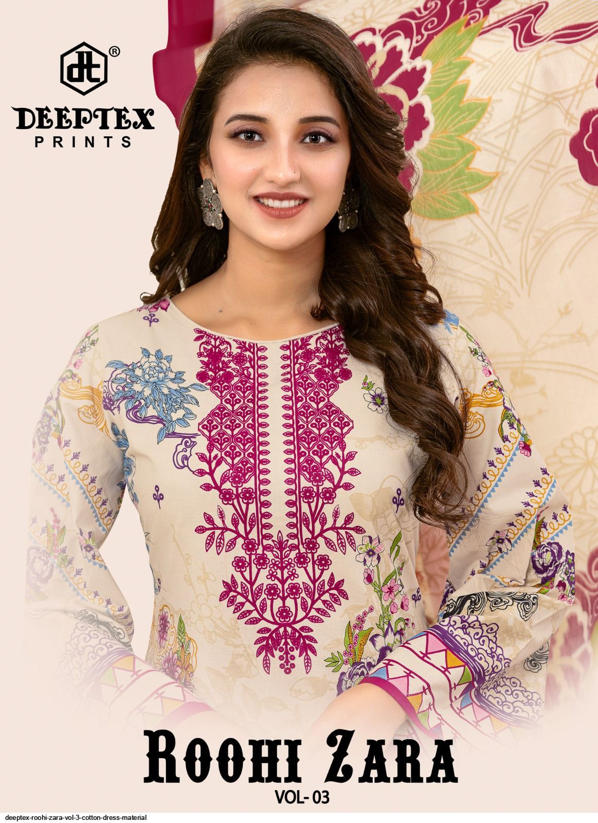 DEEPTEX ROOHI ZARA VOL 3 COTTON DRESS MATERIAL