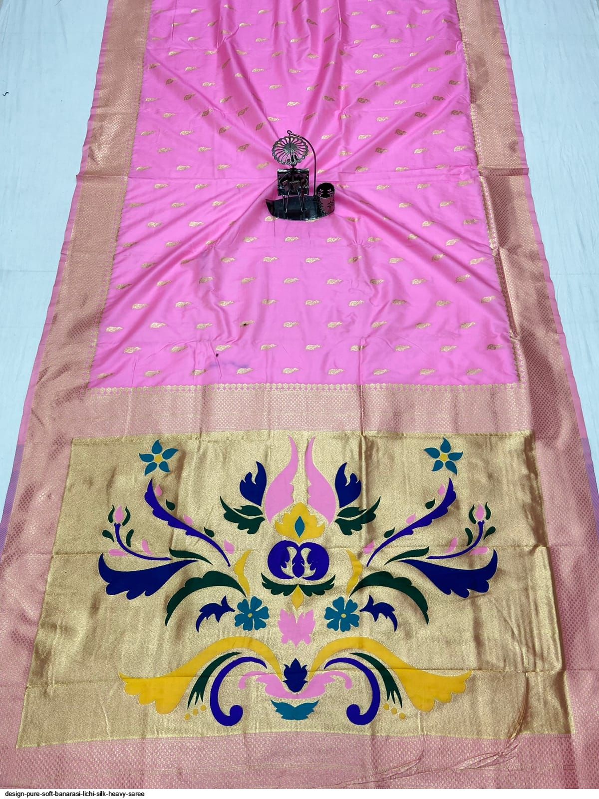 Design Pure Soft Banarasi Lichi Silk Heavy Saree