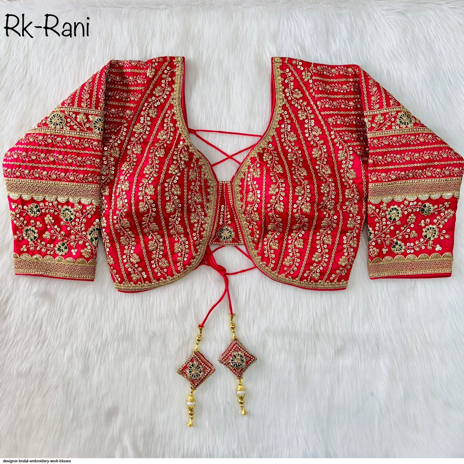 DESIGNER BRIDAL EMBROIDERY WORK BLOUSE