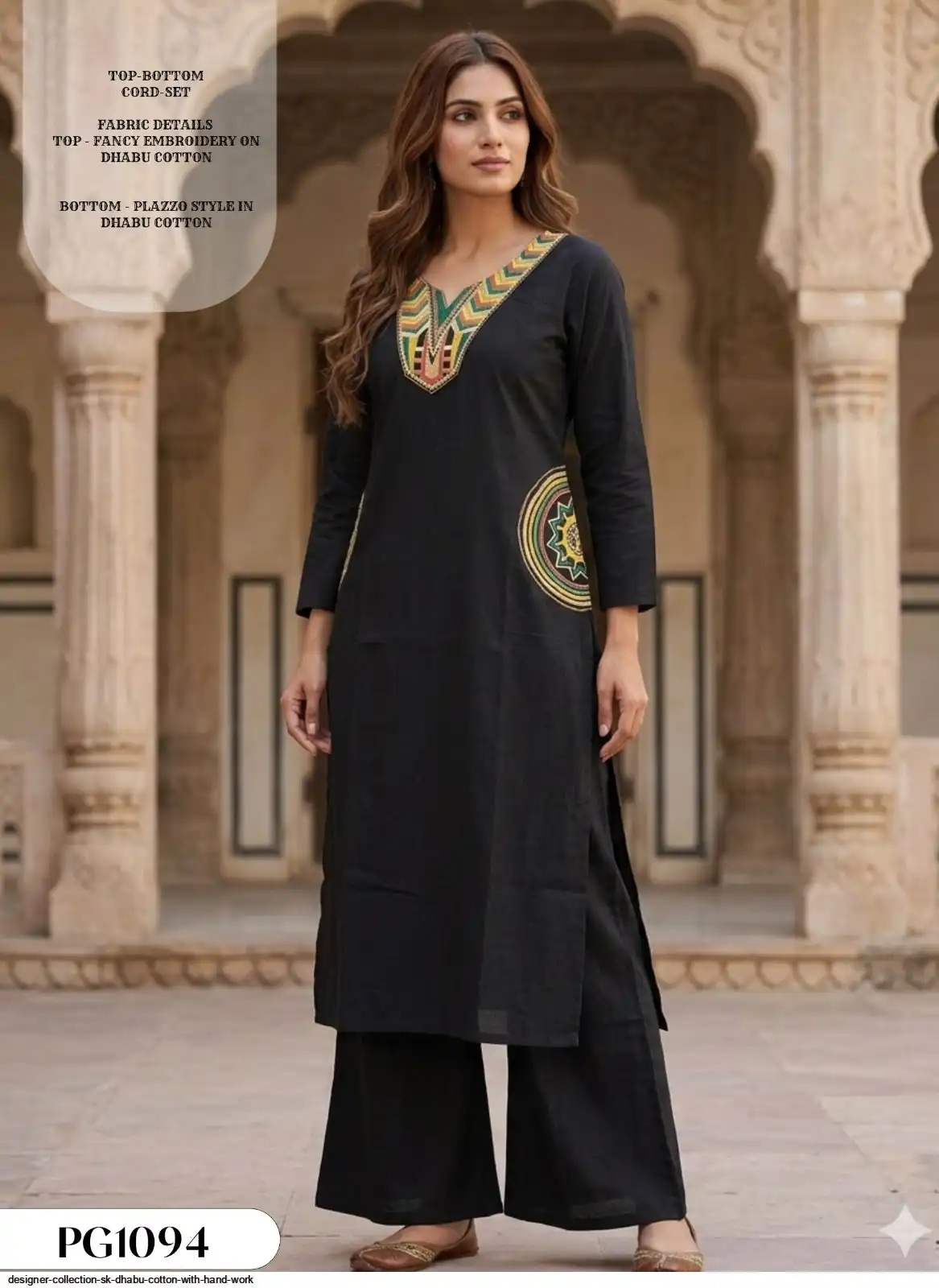 DESIGNER COLLECTION SK DHABU COTTON WITH HAND WORK 5