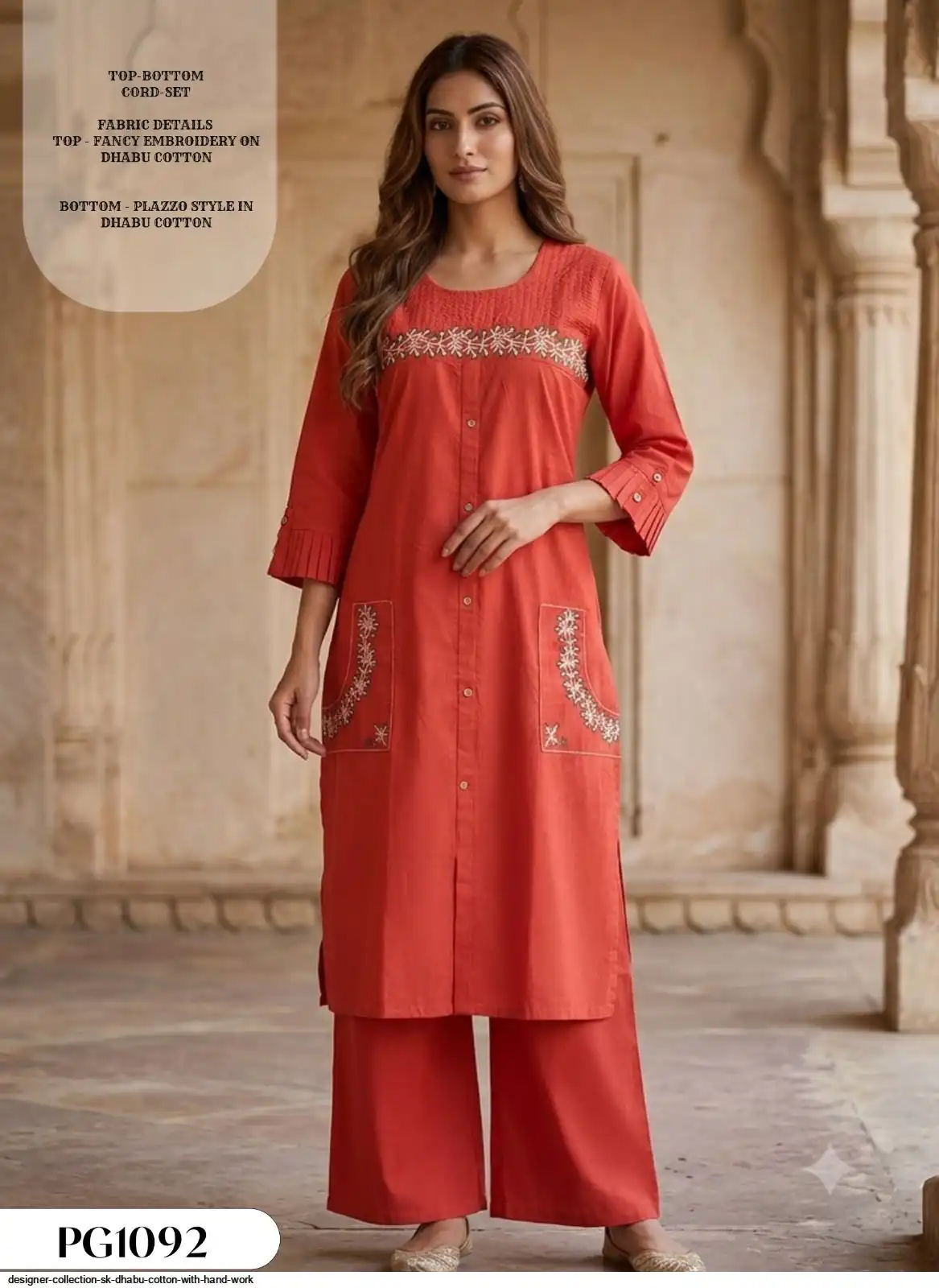 DESIGNER COLLECTION SK DHABU COTTON WITH HAND WORK 7