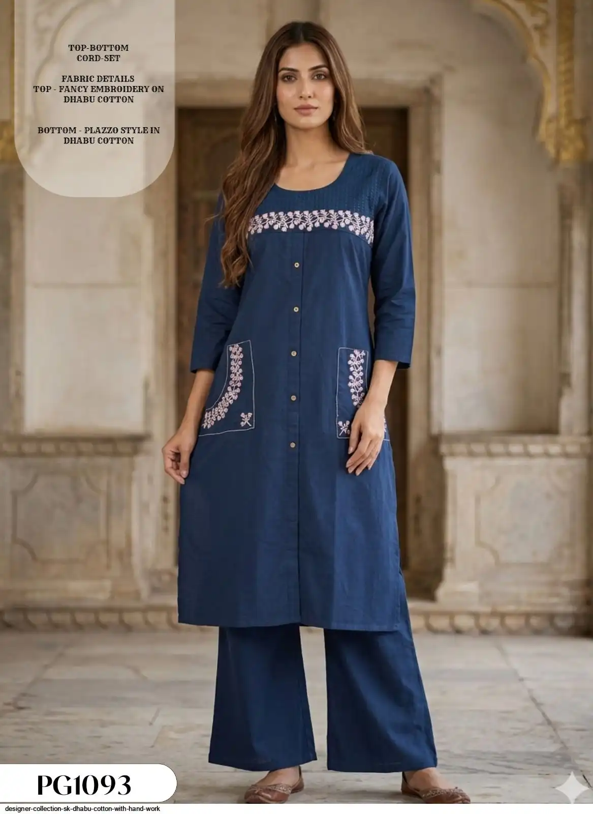 DESIGNER COLLECTION SK DHABU COTTON WITH HAND WORK 6