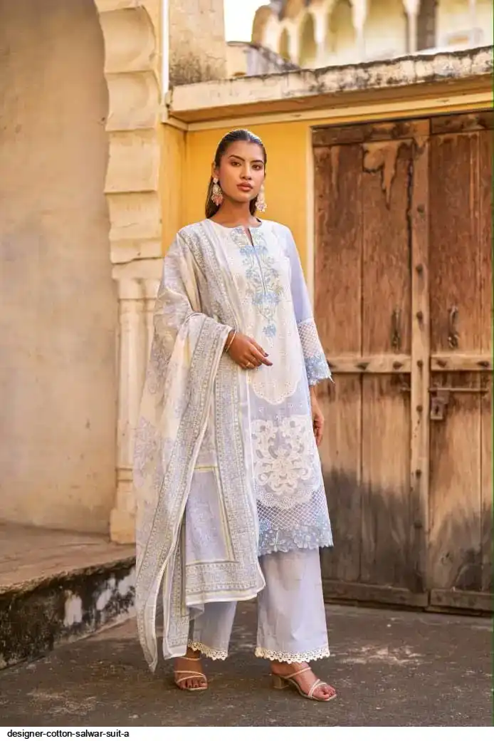 DESIGNER COTTON SALWAR SUIT A 1