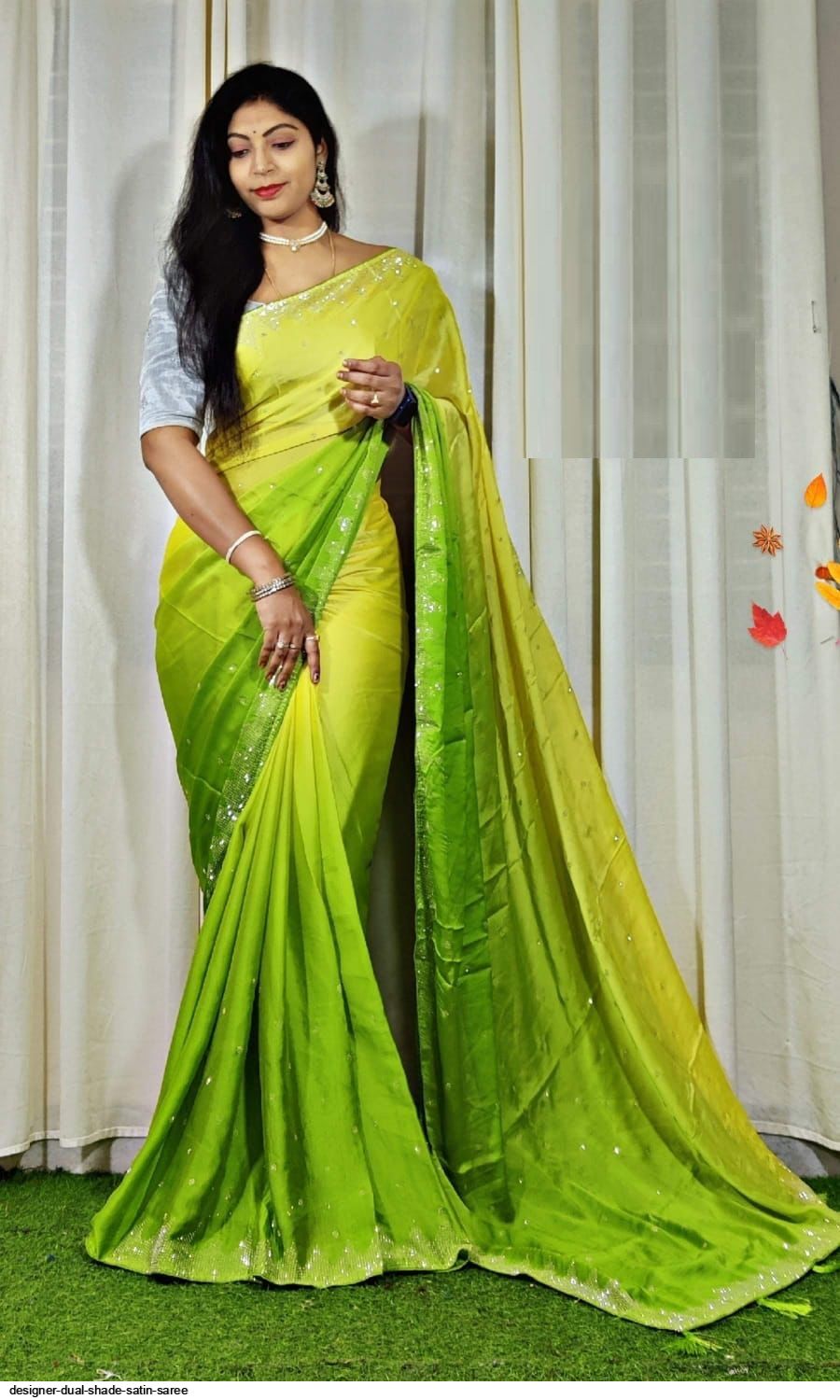 A Saree may be a waterfall draped... - AKSH Designer Studio | Facebook