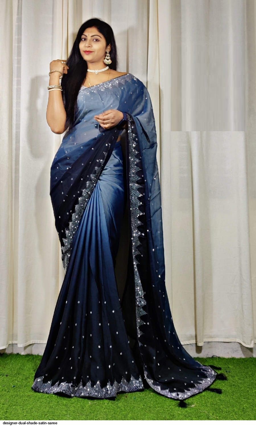 Lavender and Purple Ombre Saree Online | Buy Ombre Sarees Online In India –  www.liandli.in