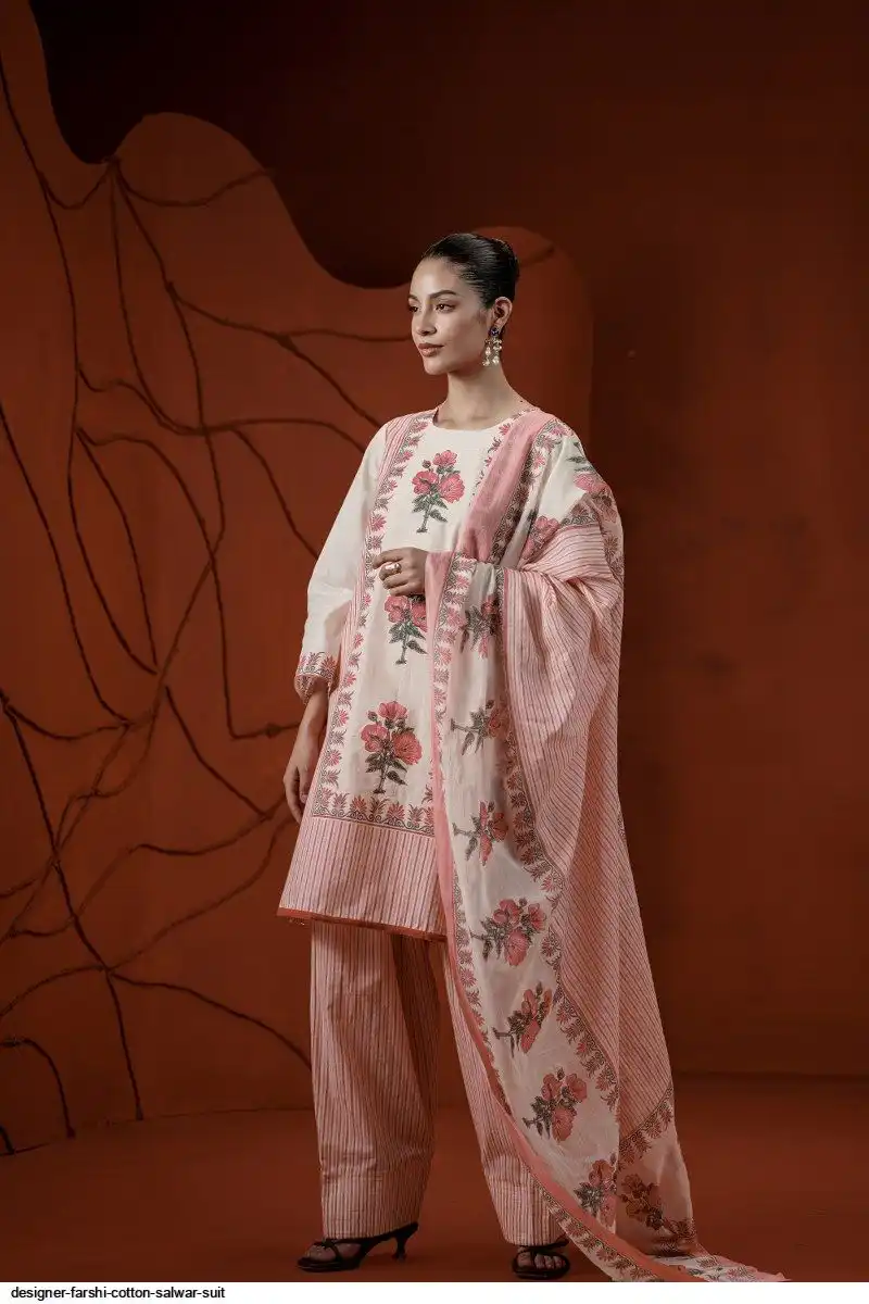 DESIGNER FARSHI COTTON SALWAR SUIT A