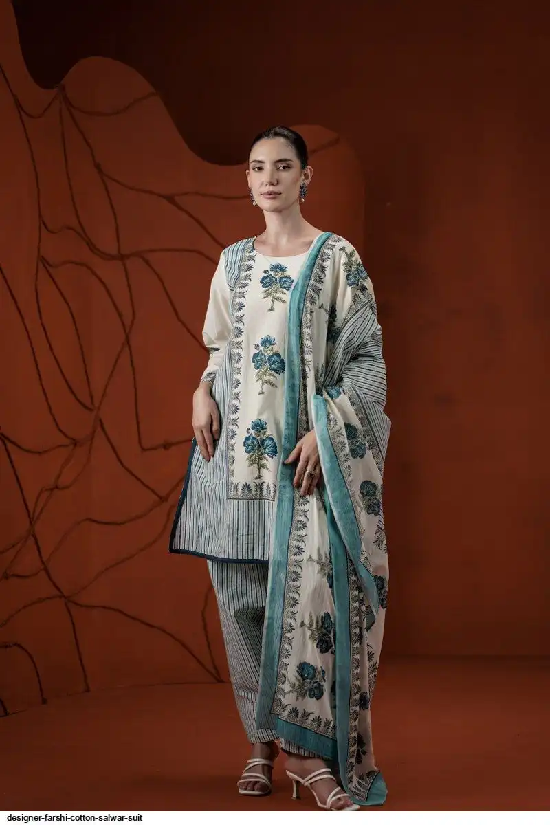 DESIGNER FARSHI COTTON SALWAR SUIT C
