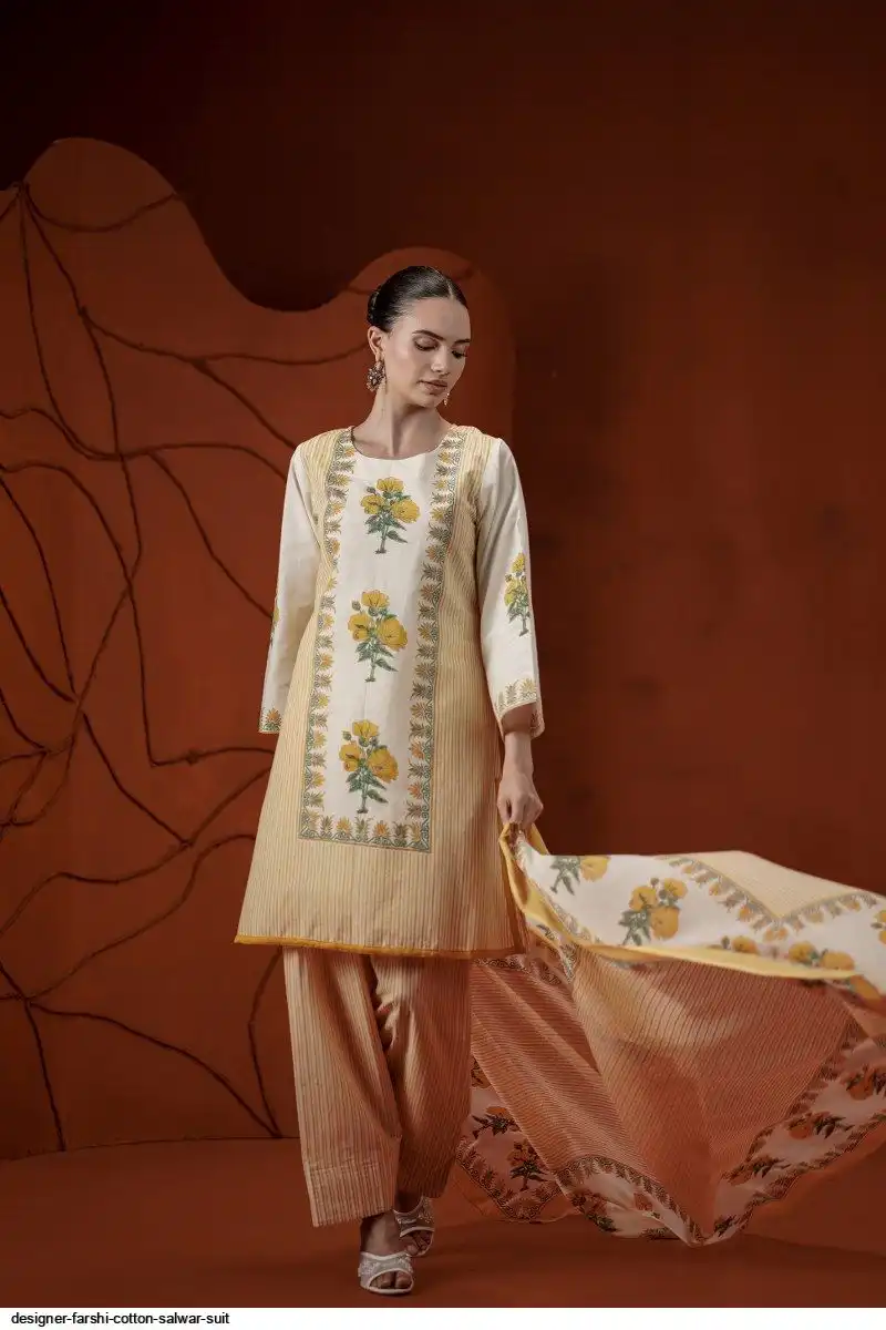 DESIGNER FARSHI COTTON SALWAR SUIT B