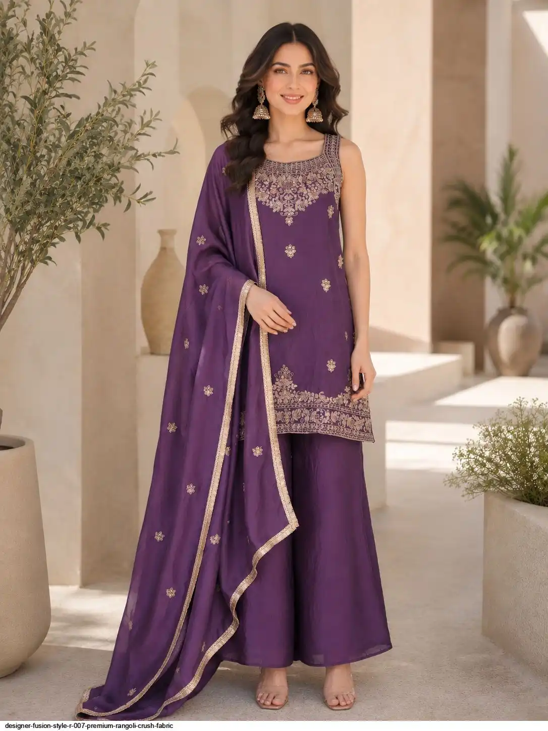 R 007 PREMIUM RANGOLI CRUSH SALWAR SUIT 2